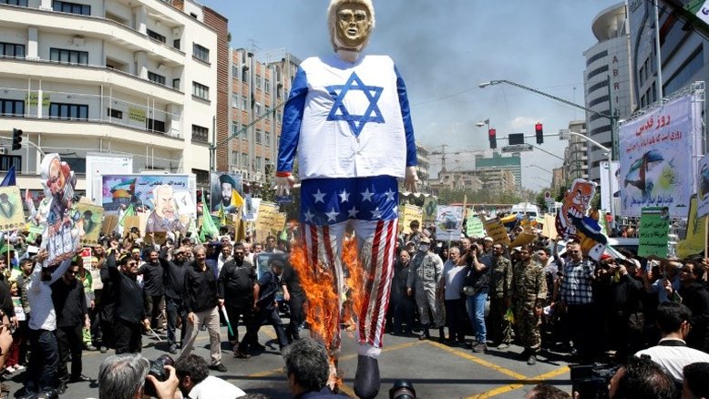 Iranianos manisfestam apoio aos palestinos no Dia de Jerusalém