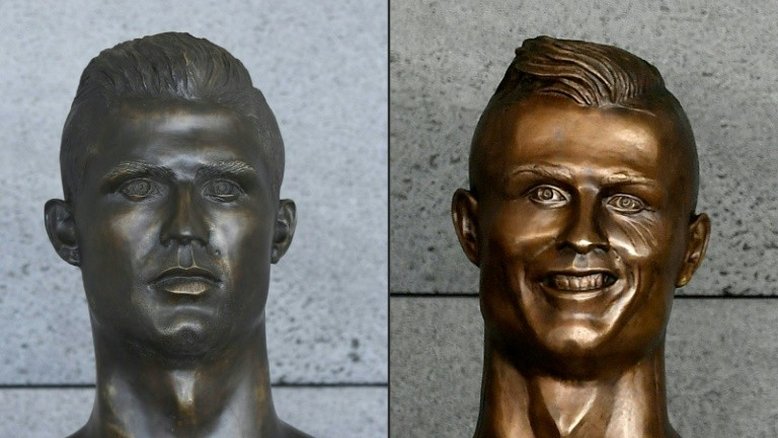 Aeroporto da Madeira troca busto de CR7