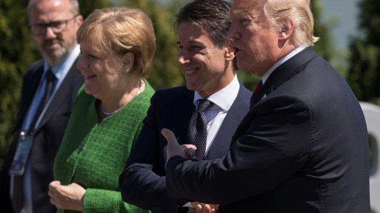 Trump se despede da cúpula do G7 em tom mais conciliador