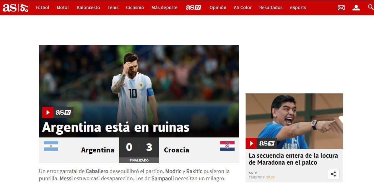 'Um papelão mundial': veja a repercussão da derrota da Argentina