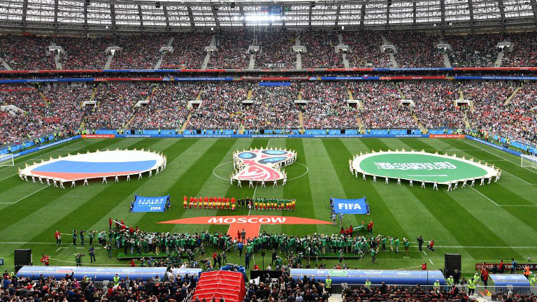 Rússia goleia Arábia Saudita no primeiro jogo da Copa
