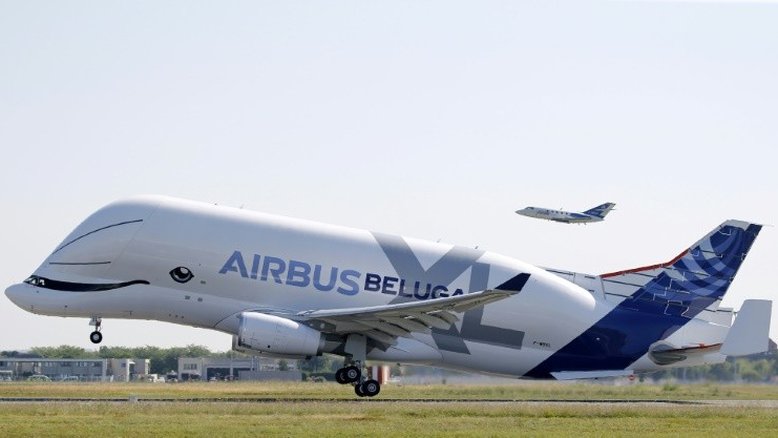 Primeiro voo do Beluga XL, o novo gigante da Airbus