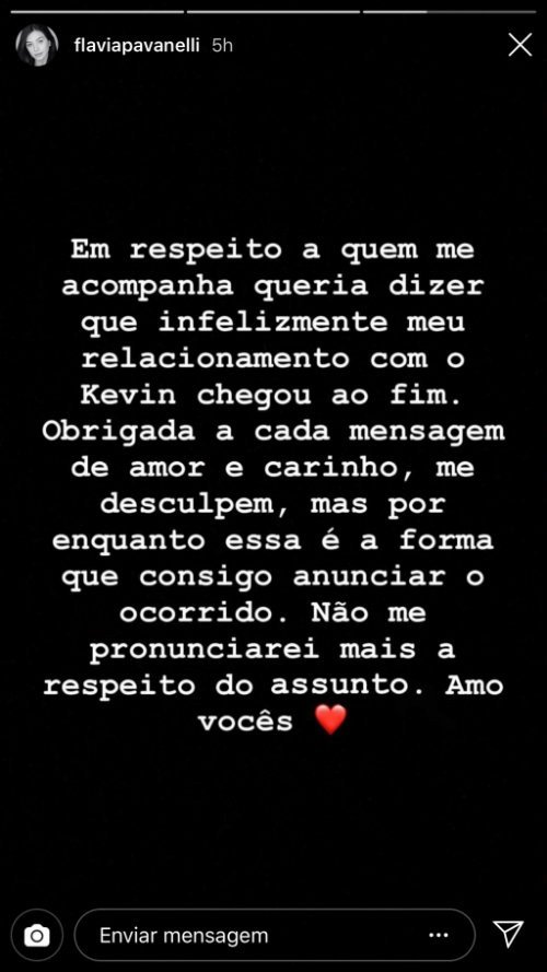 Namoro de Kevinho e Flávia Pavanelli chega ao fim 4 Namoro de Kevinho e Flávia Pavanelli chega ao fim