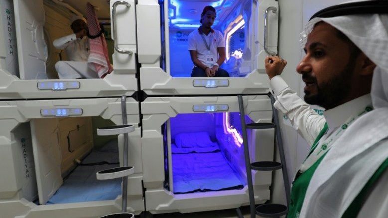 'Hotéis cápsula' para a peregrinação a Meca