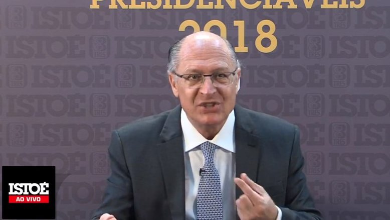 "Nem sei se vai para o segundo turno", diz Alckmin sobre Bolsonaro