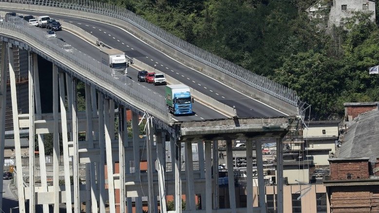 Foto mostra mau estado da ponte de Gênova semanas antes de cair