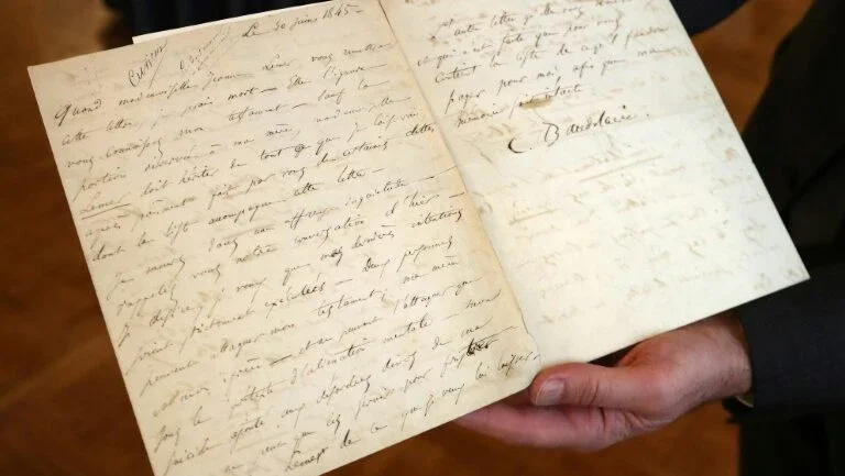 Carta de Baudelaire anunciando sua intenção de suicídio será leiloada