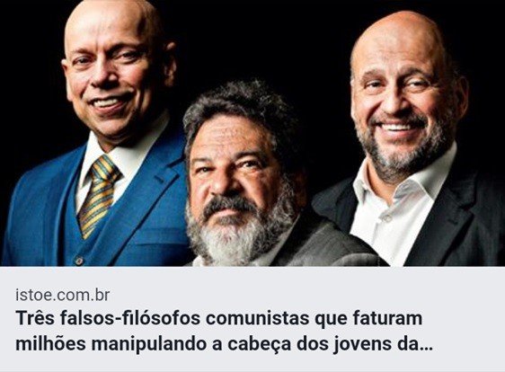 Matéria da ISTOÉ sobre Cortella é divulgada com título falso no Facebook 2 Matéria da ISTOÉ sobre Cortella é divulgada com título falso no Facebook