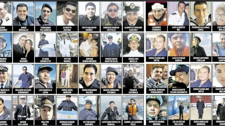  Reprodução/Twitter-Los 44 Del Ara San Juan