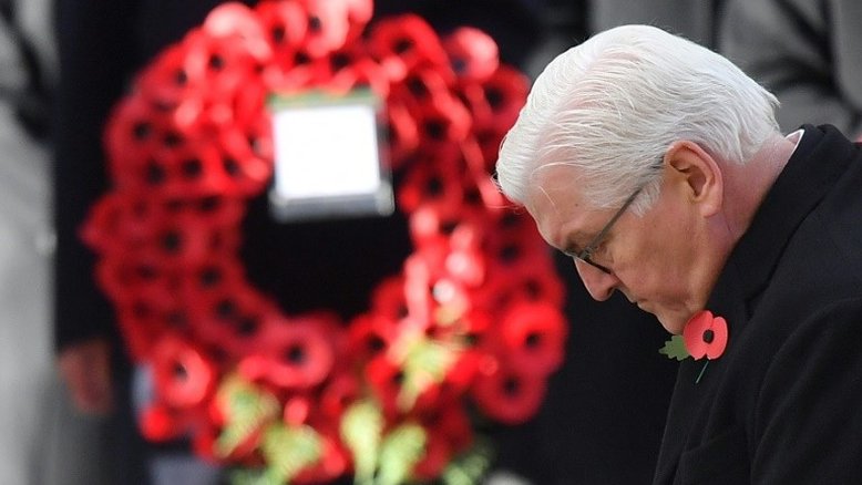 Presidente alemão comemora fim da Grande Guerra, em cerimônia em Londres