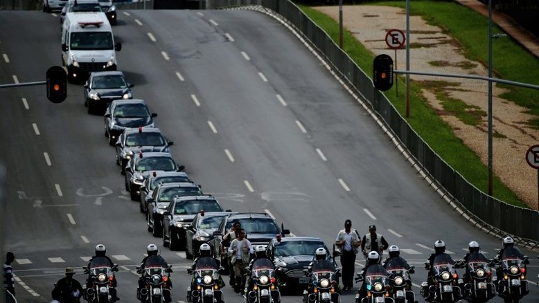 Forte esquema de segurança marca último ensaio para posse de Bolsonaro