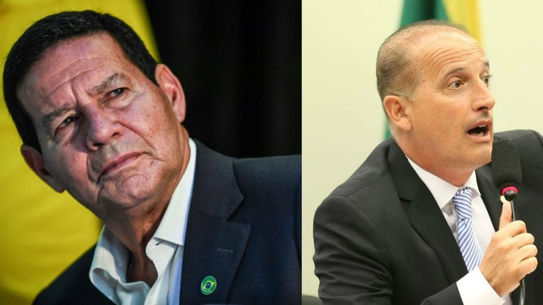 Mourão expõe embate entre militares e Onyx