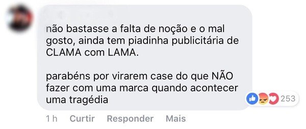 Empresa causa polêmica ao fazer ensaio-protesto sobre Brumadinho