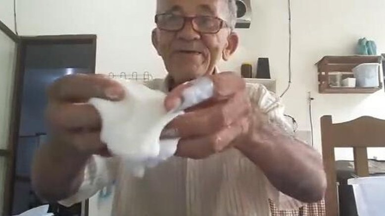"Vovô do slime" sofre com fake news