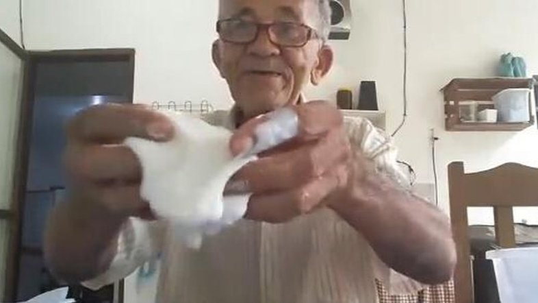 "Vovô do slime" sofre com fake news
