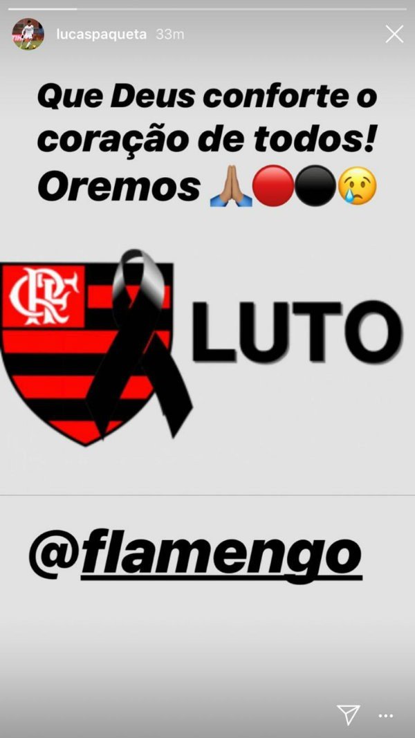 Crias do Flamengo, Vinicius Jr e Paquetá lamentam incêndio no Ninho 4 Crias do Flamengo, Vinicius Jr e Paquetá lamentam incêndio no Ninho