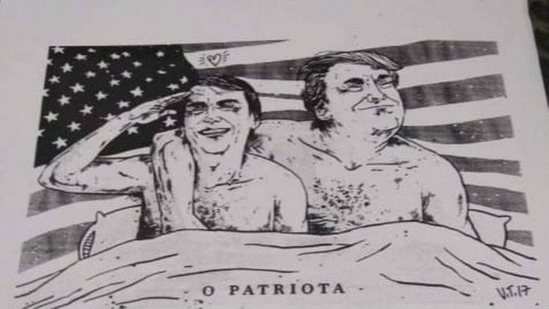 Professor é afastado de escola após usar charge de Bolsonaro