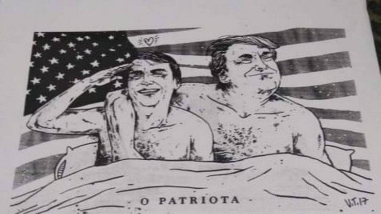 Professor é afastado de escola após usar charge de Bolsonaro