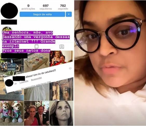 Preta Gil expõe seguidora que afirmou que ela tem "rio de celulites" 4 Preta Gil expõe seguidora que afirmou que ela tem "rio de celulites"