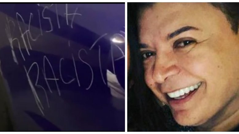 David Brazil tem carro riscado com a palavra "racista" em festa de Ludmilla