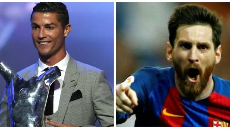 Revista coloca Messi e CR7 se beijando em capa