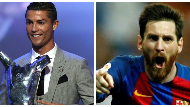 Revista coloca Messi e CR7 se beijando em capa