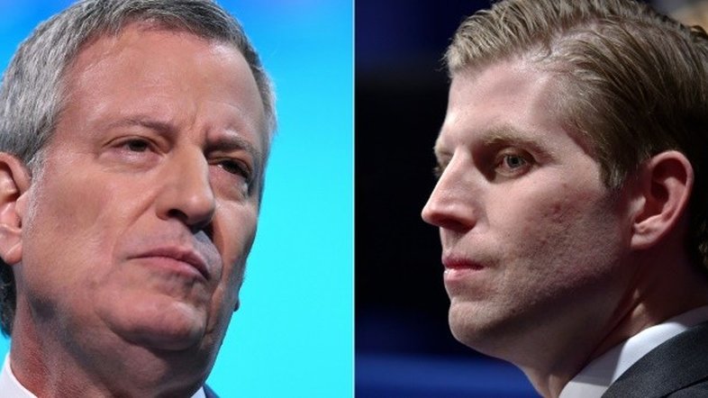 Prefeito de Nova York e filhos de Trump discutem no Twitter