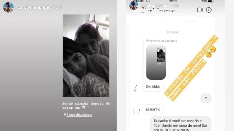 Namorada posta foto com José de Abreu e rebate seguidor: "Sai pra lá, Bolsominion" 4 Namorada posta foto com José de Abreu e rebate seguidor: "Sai pra lá, Bolsominion"