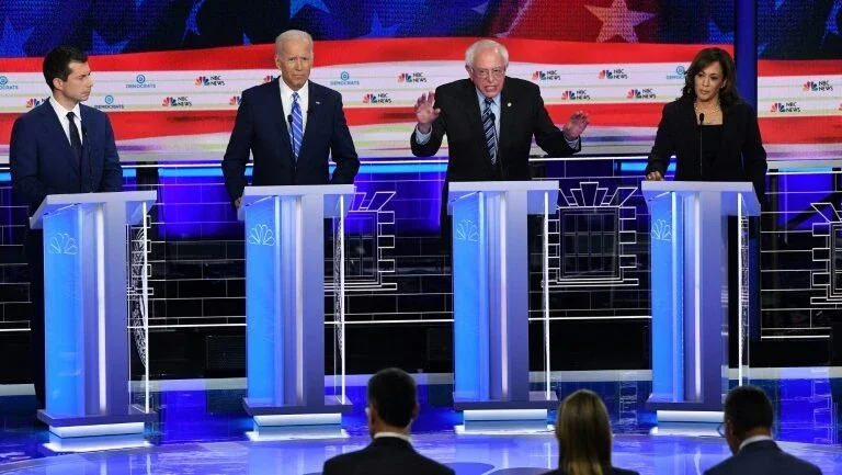 Senadora Harris se destaca em debate democrata diante de um Biden vulnerável