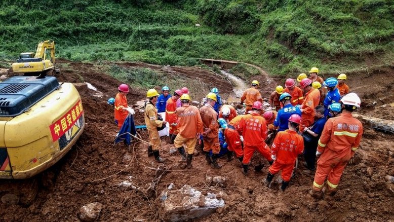 Deslizamento de terra na China deixou 20 mortos