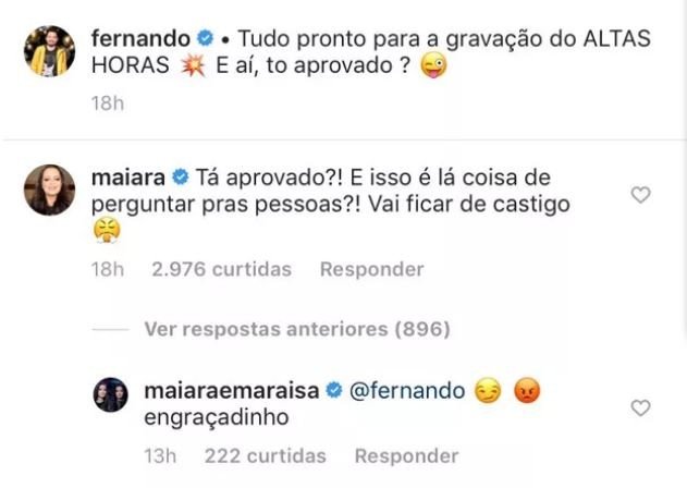 Fernando posta foto na web e leva bronca de Maiara: "Vai ficar de castigo" 4 Fernando posta foto na web e leva bronca de Maiara: "Vai ficar de castigo"