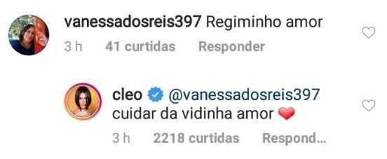 Fã sugere 'regiminho' e Cleo Pires rebate: "Cuidar da vidinha"