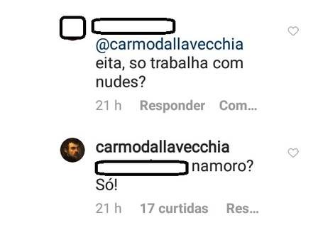 Carmo Dalla Vecchia pede nude a seguidor no Instagram 12 Carmo Dalla Vecchia pede nude a seguidor no Instagram