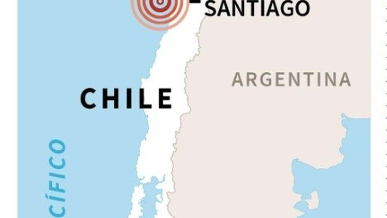 Terremoto de magnitude 6,6 é registrado no centro do Chile