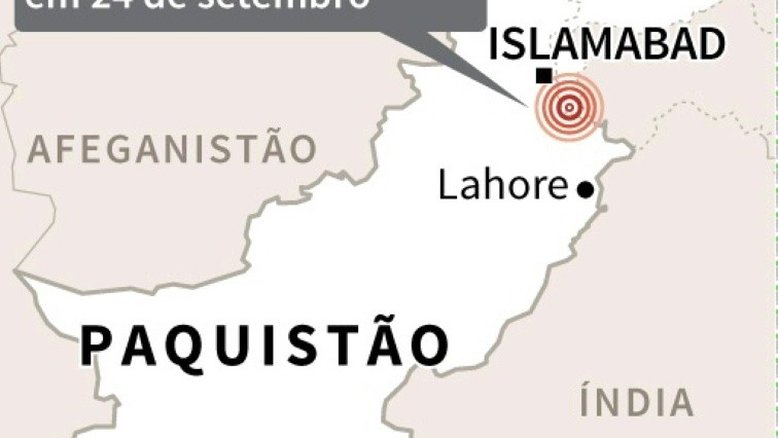 Terremoto deixa 19 mortos e mais de 300 feridos no Paquistão