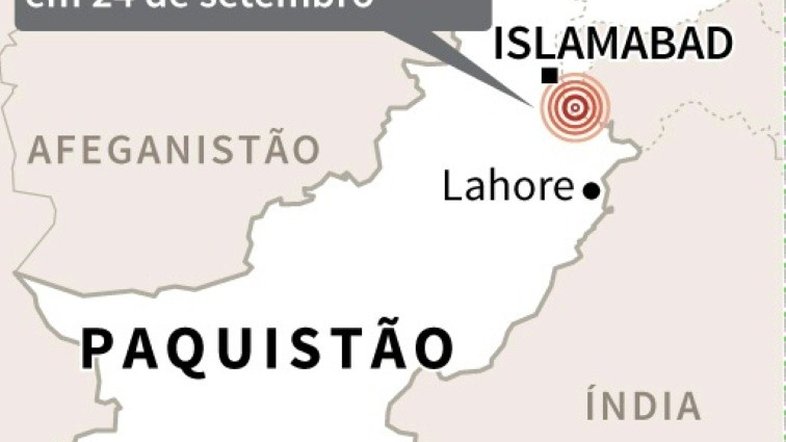 Terremoto deixa 19 mortos e mais de 300 feridos no Paquistão