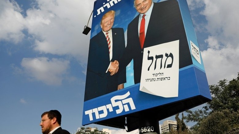 Trump diz que eleições em Israel serão muito disputadas