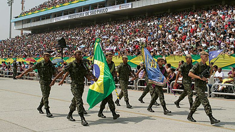 PELA PÁTRIA O desfile de 7 de setembro deste ano será um dos mais grandiosos desde a ditadura