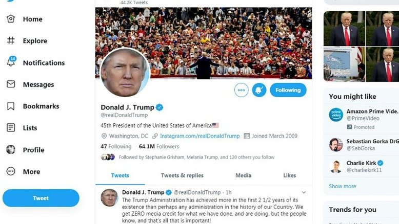 JPMorgan cria índice para medir impacto de tuítes de Trump nos mercados