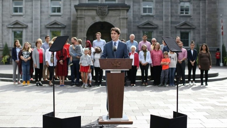 Trudeau inicia campanha eleitoral no Canadá