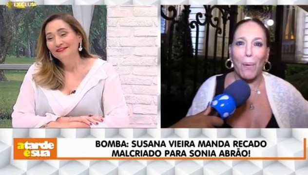Susana Vieira dá cutucada em Sônia Abrão e apresentadora reage contra atriz