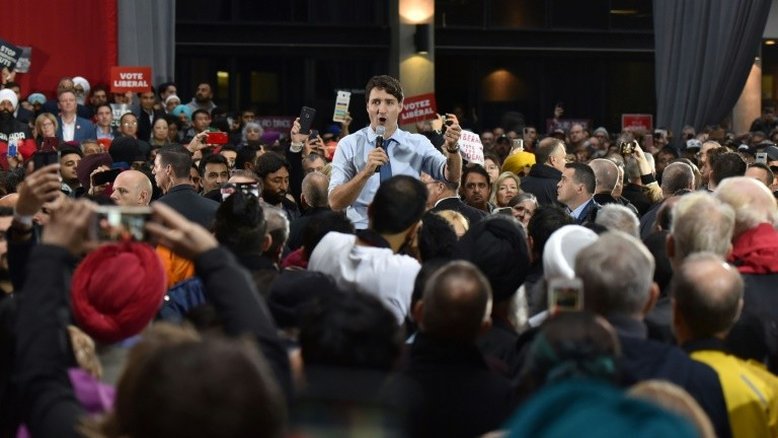 Trudeau poderá formar governo minoritário no Canadá