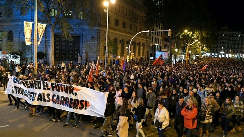 Nova manifestação separatista em Barcelona