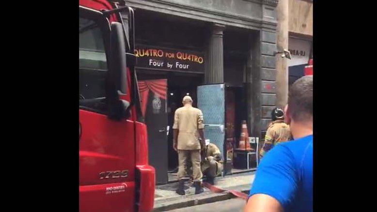 Incêndio atinge whiskeria no Centro do Rio