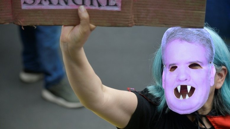 Colombianos protestam contra governo Duque