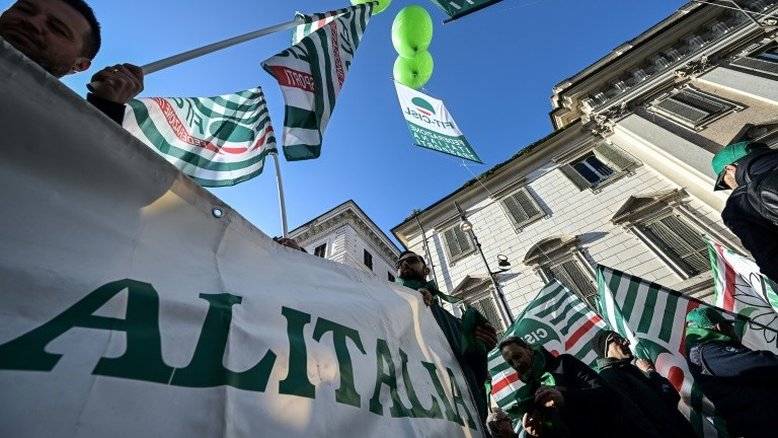 Alitalia e Air Italy fazem greve na Itália