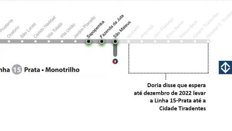 Com atraso de 6 anos, 3 estações da Linha 15-Prata do monotrilho são entregues
