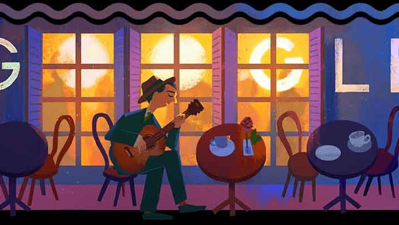 Doodle homenageia o 109º aniversário de Noel Rosa . Parabéns, Noel Rosa!