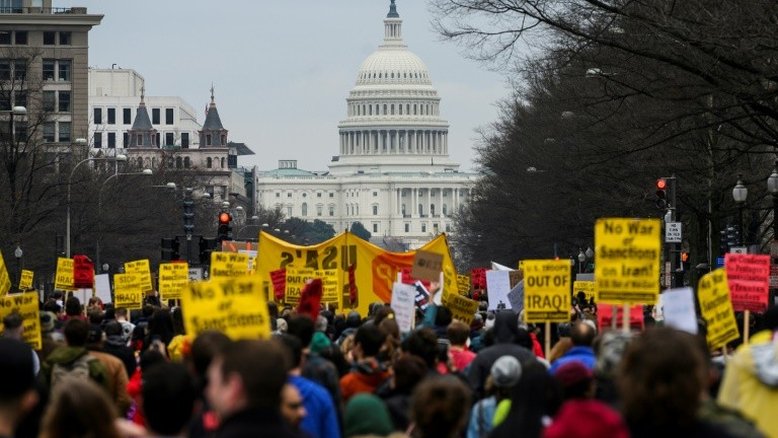 'Não à guerra com o Irã!', clamam manifestantes nos EUA