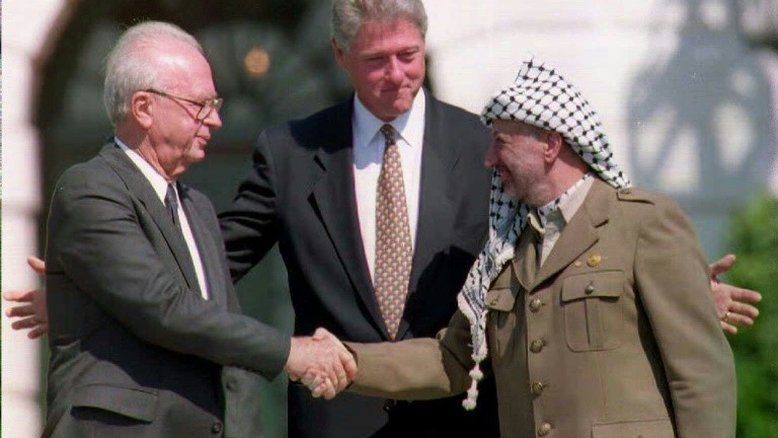 As negociações diretas entre israelenses e palestinos desde 1993